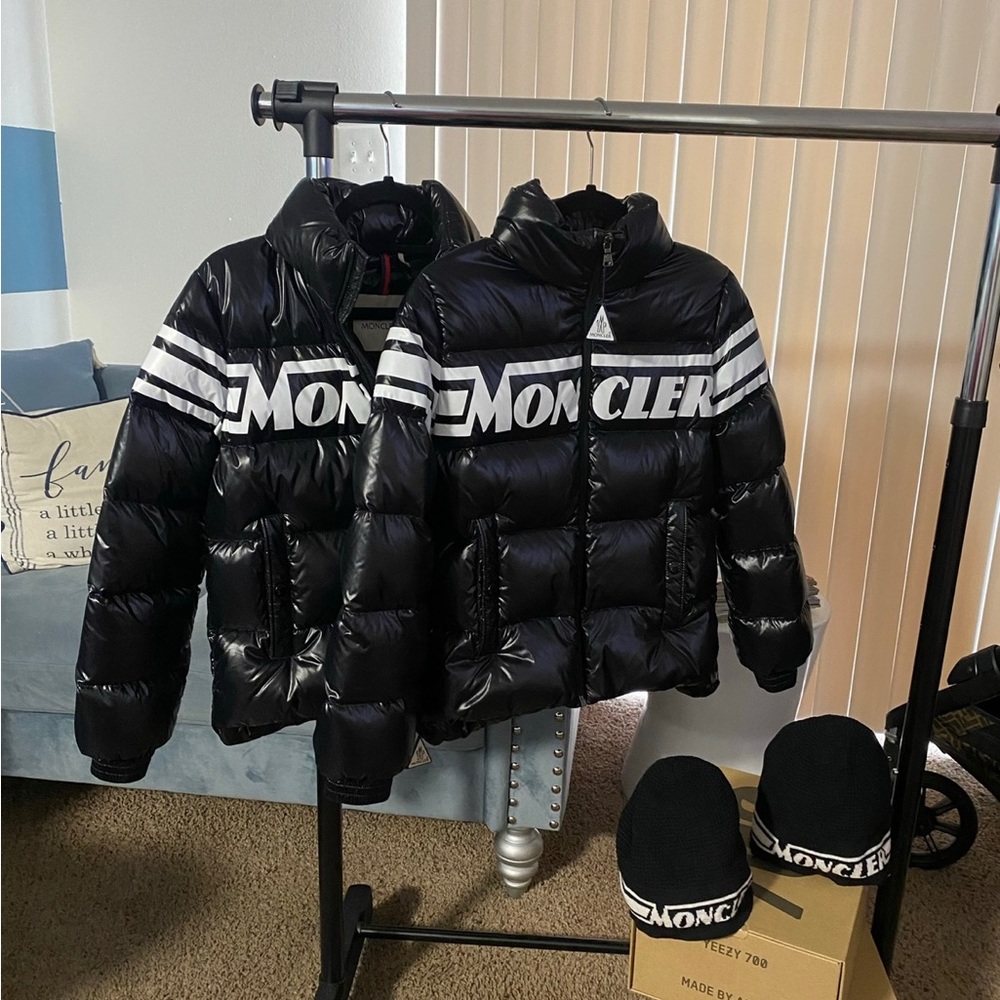 Moncler Coat 100% Authentic $500 per Coat With Hat Excellent Condition worn once